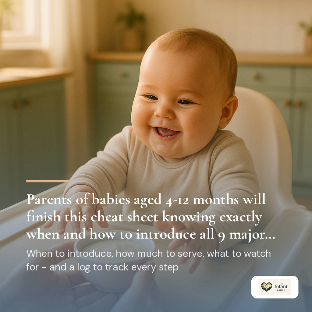 The Big 9 Allergen Introduction Cheat Sheet — Baby Weaning Guide for Parents