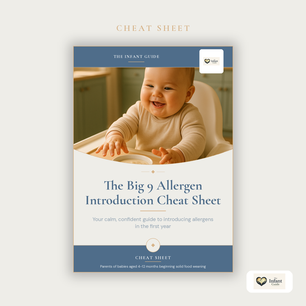 The Big 9 Allergen Introduction Cheat Sheet — Baby Weaning Guide for Parents