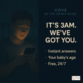 The 3am moment — Cove free newborn guide for the early days