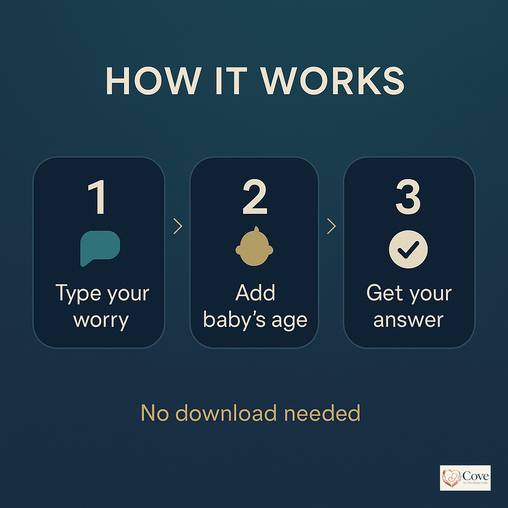 How the free Cove newborn guide works