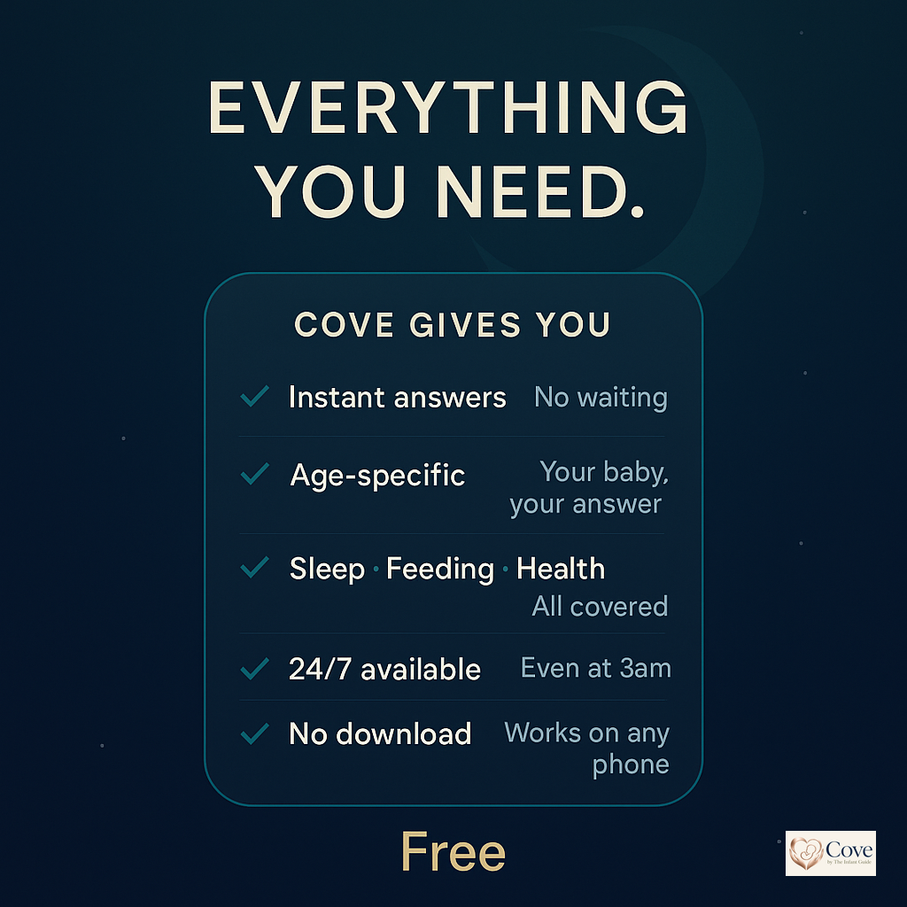 What you get with the free Cove newborn guide