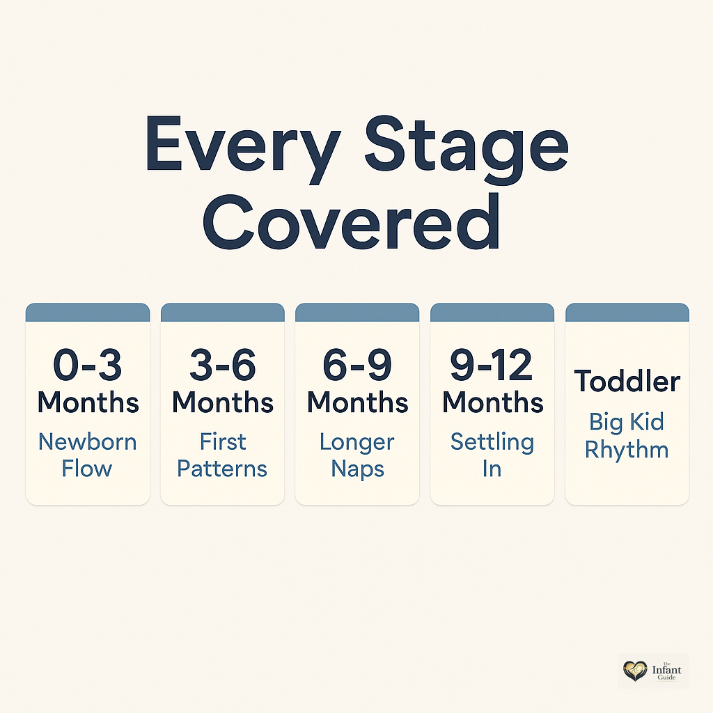 Age-by-age routine guides in the Daily Rhythm Planner