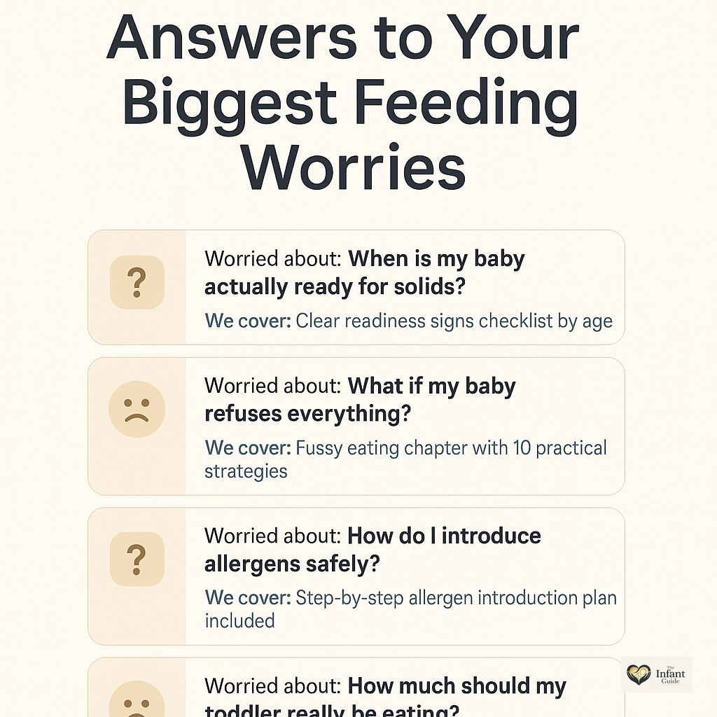 Baby & Toddler Feeding Guide PDF | First Foods, Weaning, Allergens, Meal Plans | Instant Download