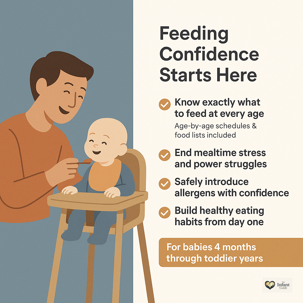 Baby & Toddler Feeding Guide PDF | First Foods, Weaning, Allergens, Meal Plans | Instant Download