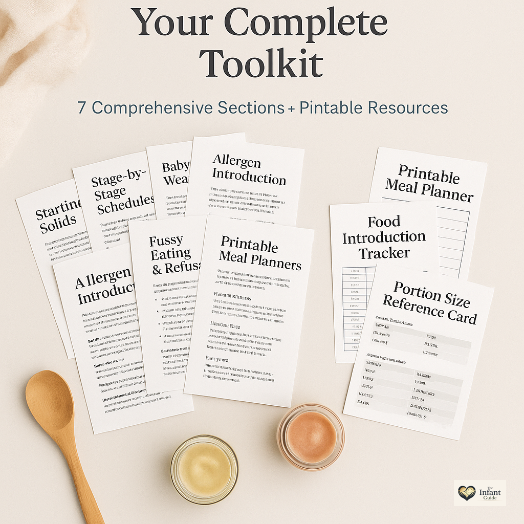 Baby & Toddler Feeding Guide PDF | First Foods, Weaning, Allergens, Meal Plans | Instant Download