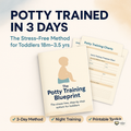 Potty Training Blueprint cover — gentle, child-led potty training guide for toddlers