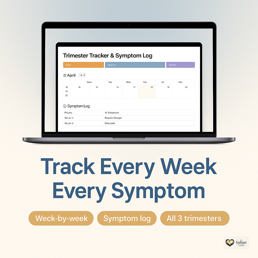 Trimester tracker pages in the Pregnancy Planner