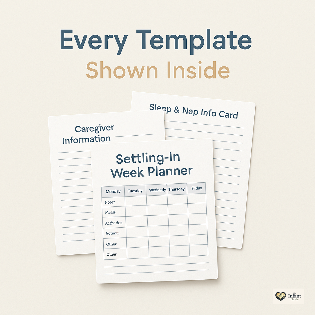Ready for Childcare: The Complete Nursery & Daycare Transition Toolkit — 6 Fillable Templates for Parents