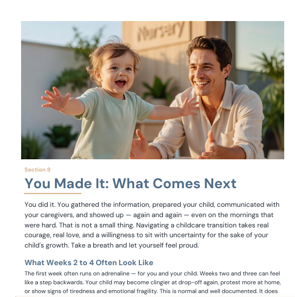 Ready for Childcare: The Complete Nursery & Daycare Transition Toolkit — 6 Fillable Templates for Parents