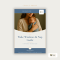 Baby Wake Windows & Nap Cheat Sheet (0–24 Months) | Instant Download PDF